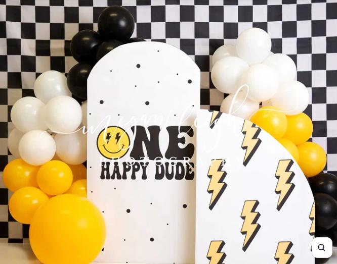 Happy Dude Checkerboard backdrop
