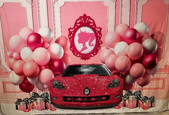 Dream Car Pink backdrop