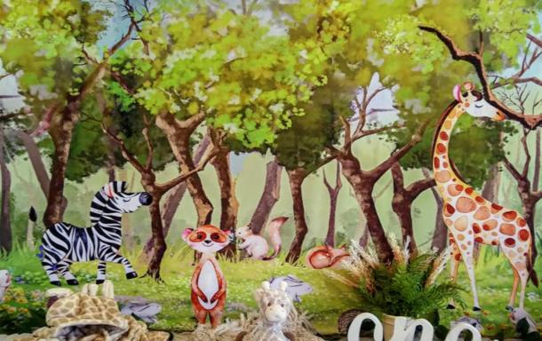 Safari Storybook backdrop