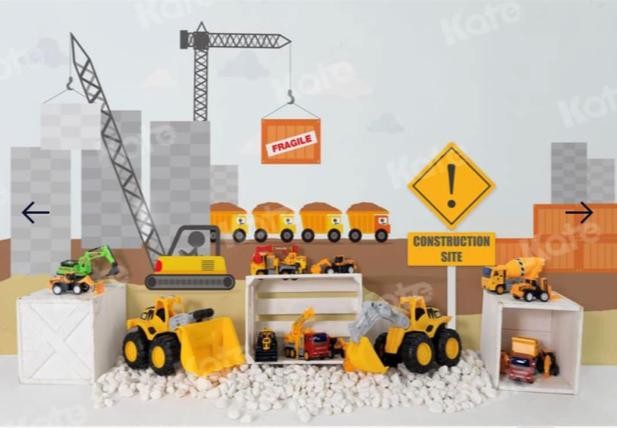 Construction Zone backdrop