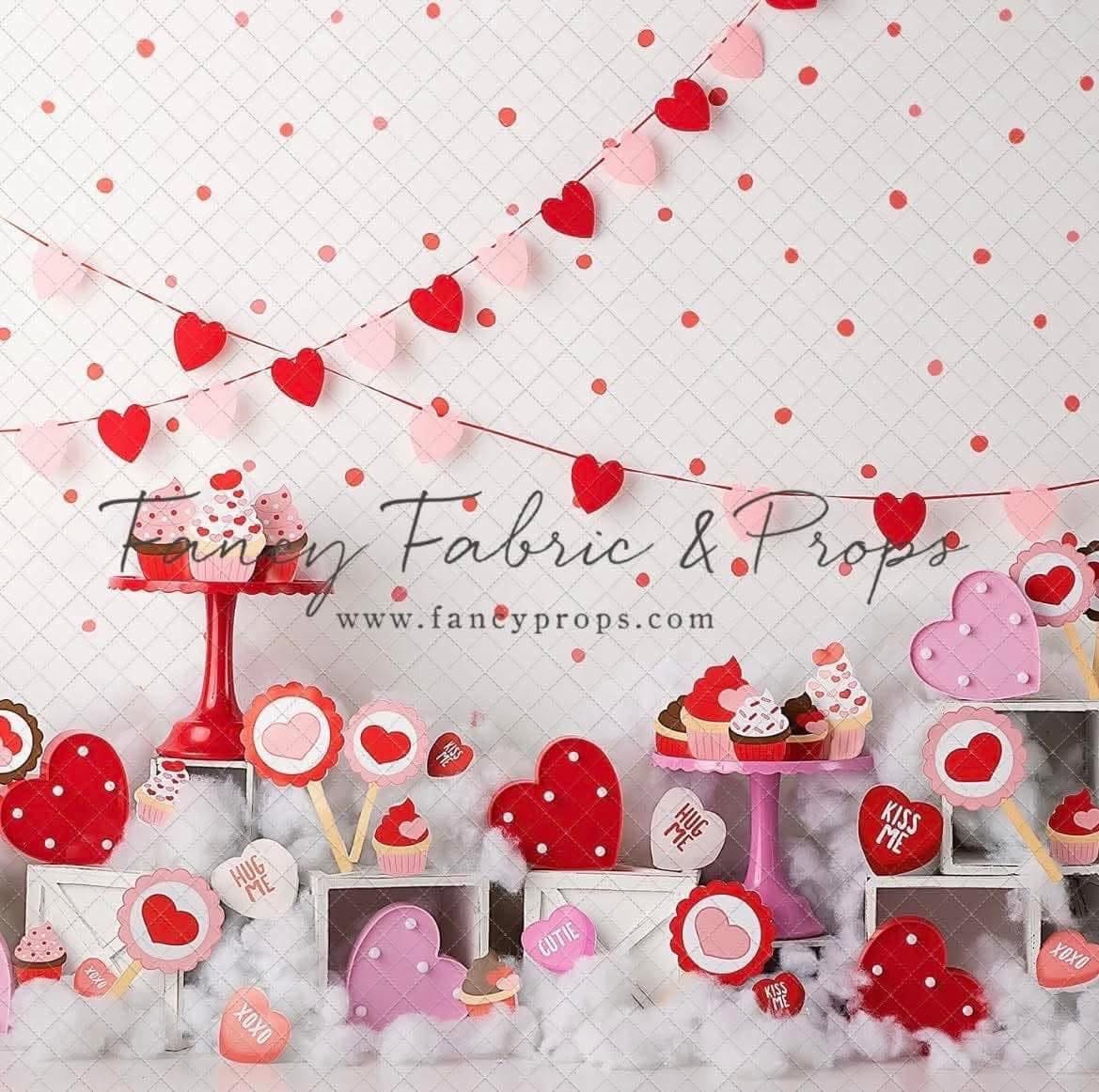 Sweetheart Cupcake Wall backdrop