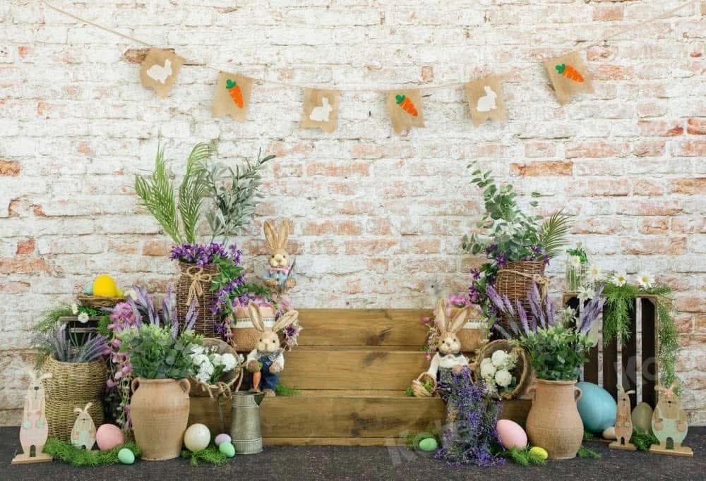 Bunny & Carrot Banner backdrop