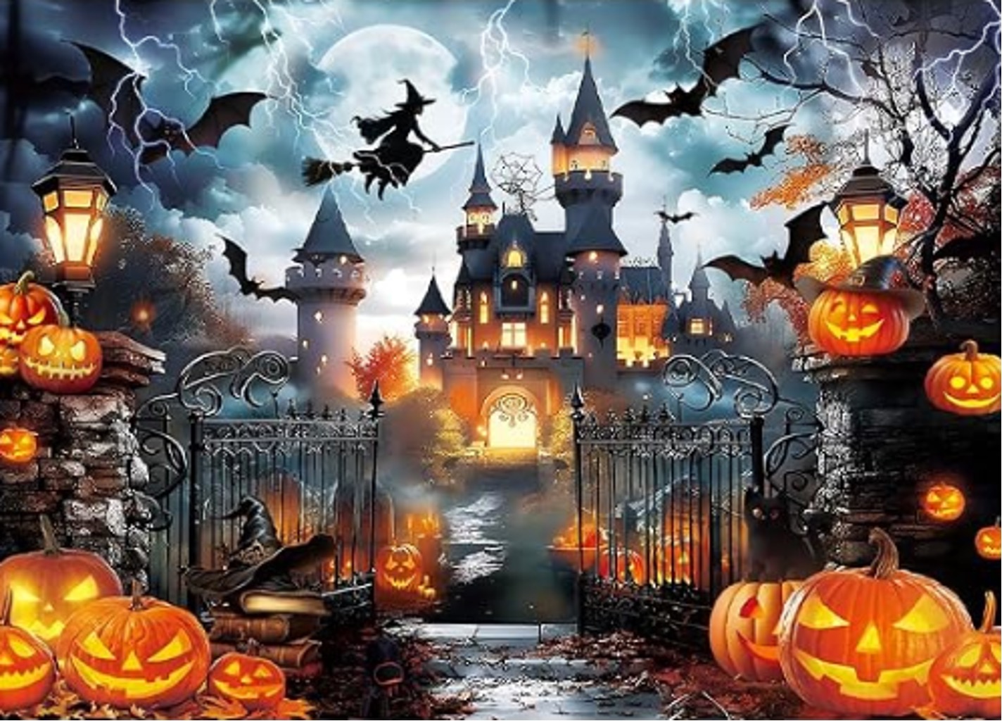 Haunted Castle Gate backdrop
