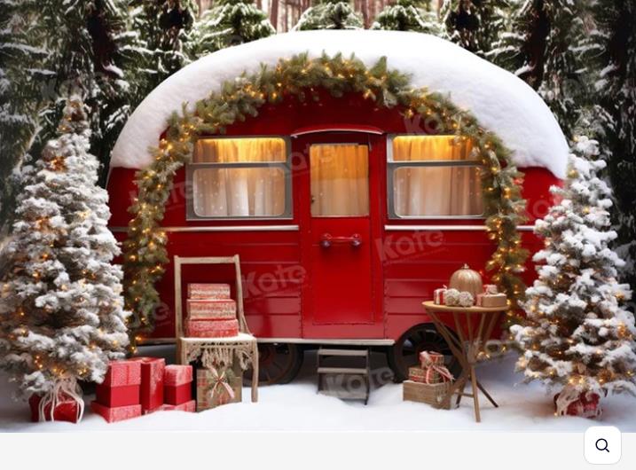 Retro Camper Archway backdrop