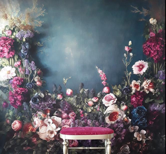 Midnight Florals backdrop